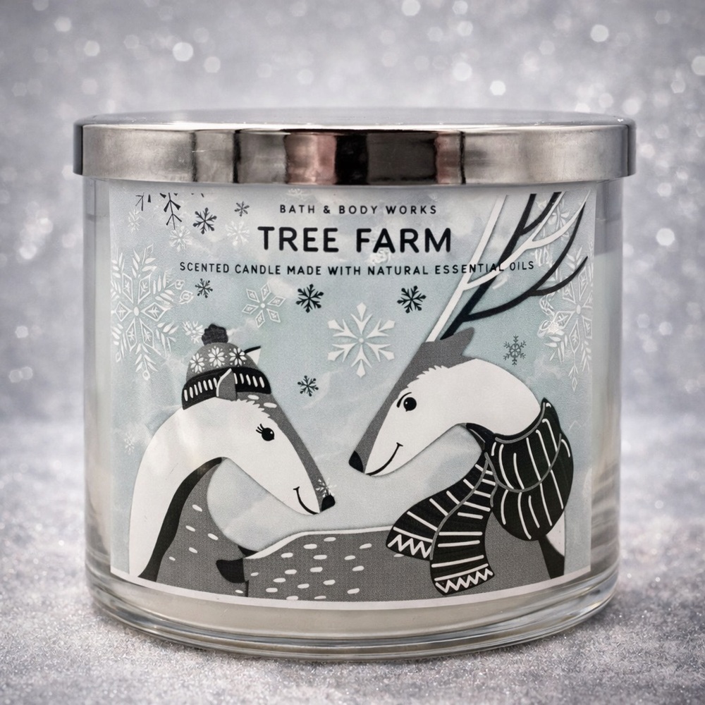 Bath & Body Works TREE FARM CANDLE 3 Wicks Scented Large 14.5 OZ NEW SEPT